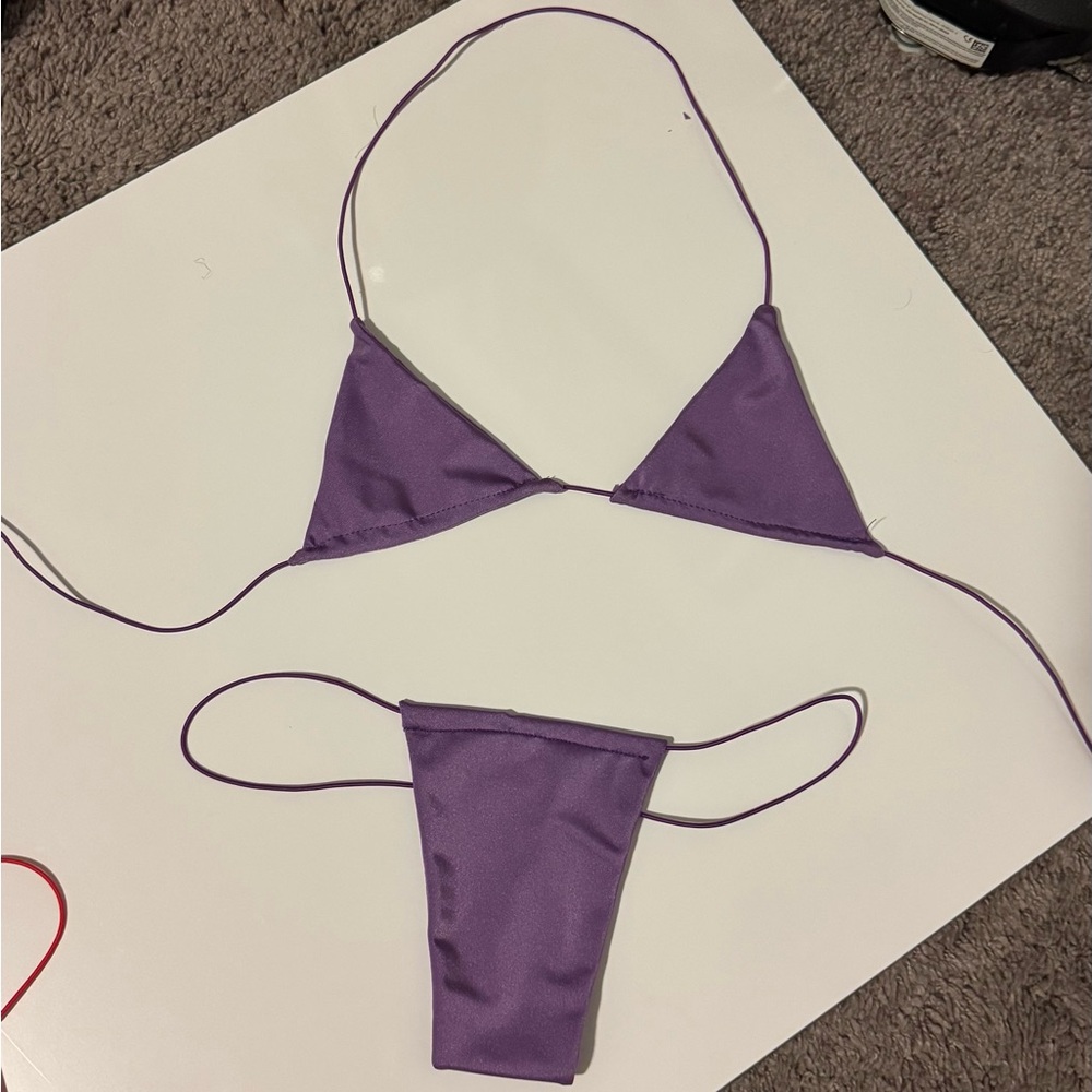 Purple micro bikini